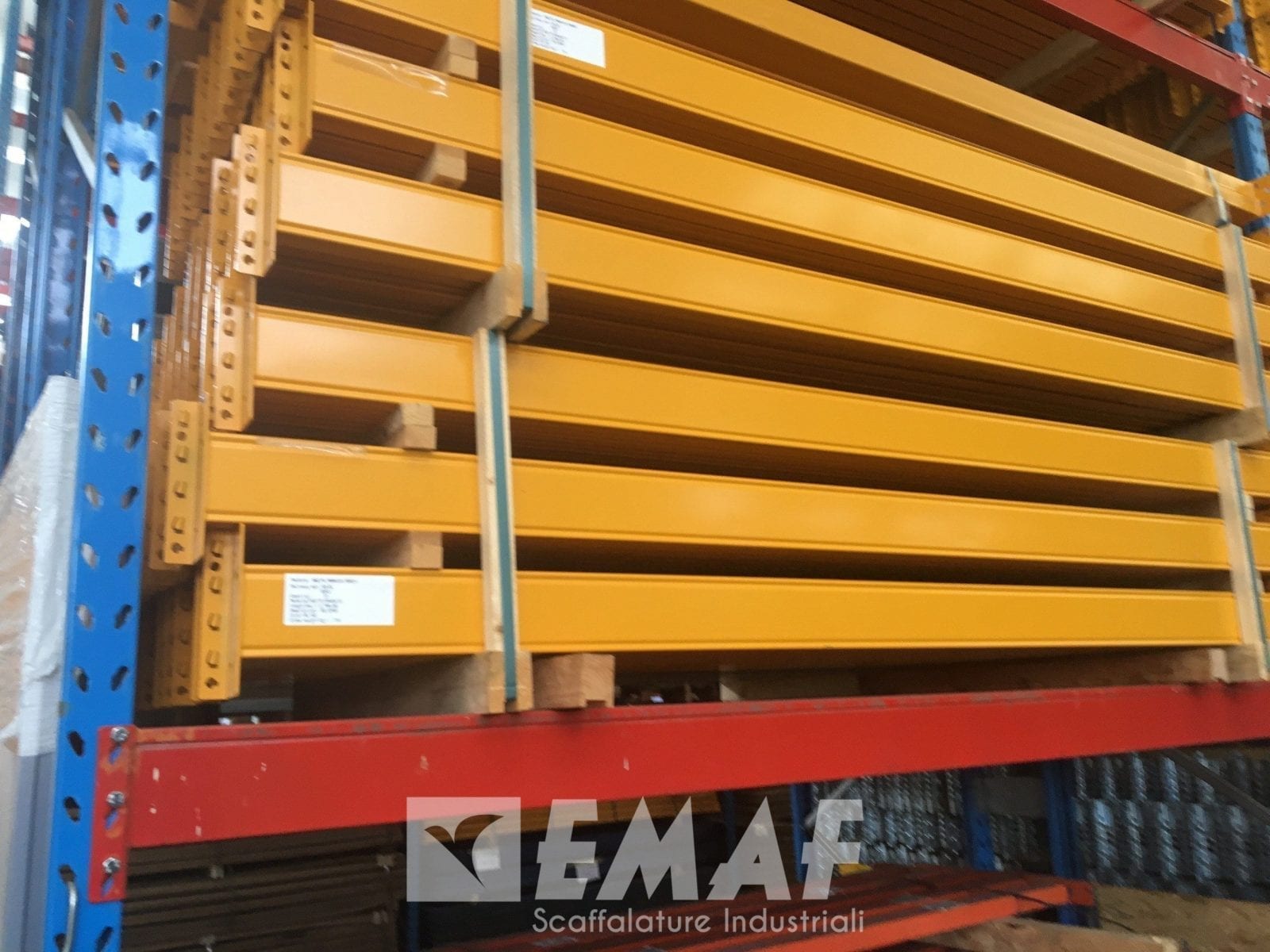 Portapallet non ritirato scaffalatura industriale nuova da 63 ... Scaffalature con bancali