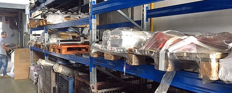 Portapallet Giotto installato a Padova, presso la Cromogalante Srl